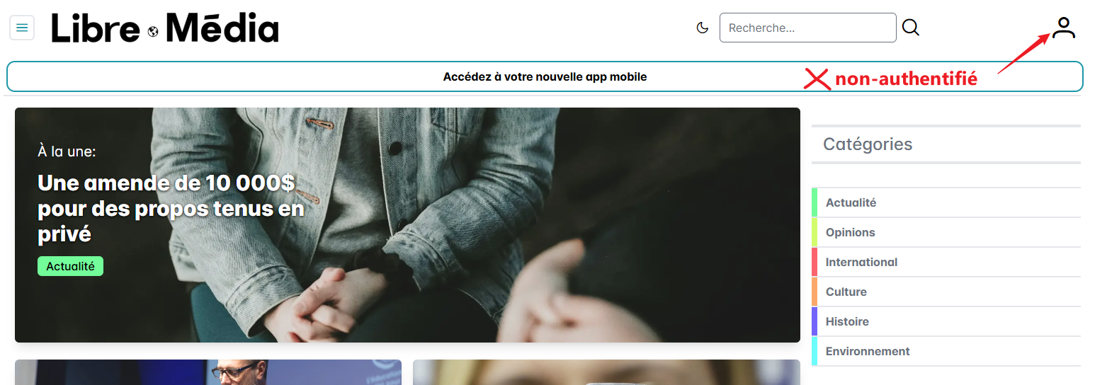 Étape 2 : se connecter à son compte